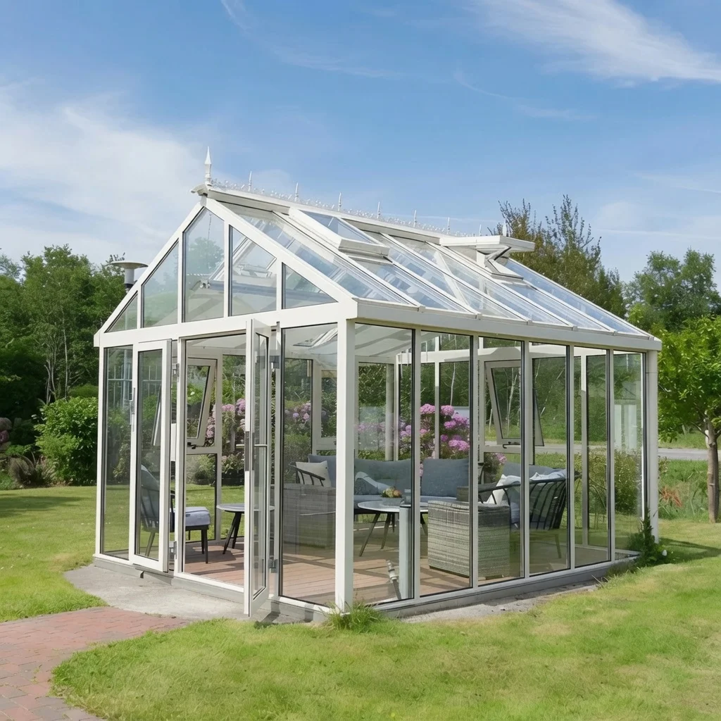 Tempered Glass outdoor structure — close-up material detail